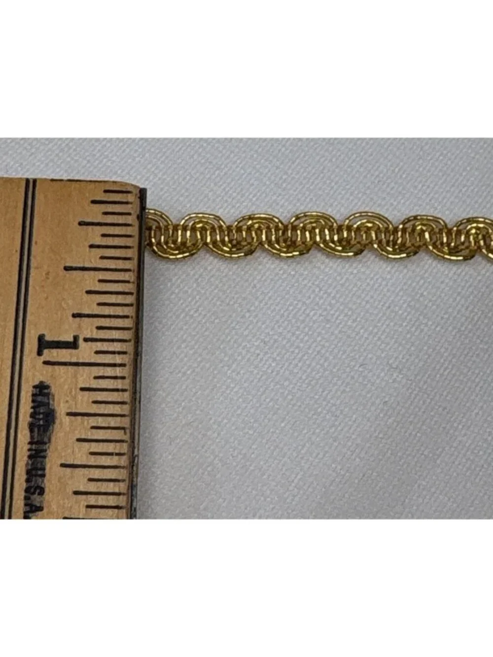 Embassy Trimmings Metallic Gold Braid Trim 1 yard Art 18-5024 Vintage Craft Supp